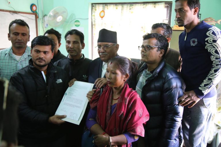 प्रचण्डसंग बाँदरमुढे घटनाको नाममा उठाइएको राहत रकम सार्वजनिक गर्न पिडितहरुको माग
