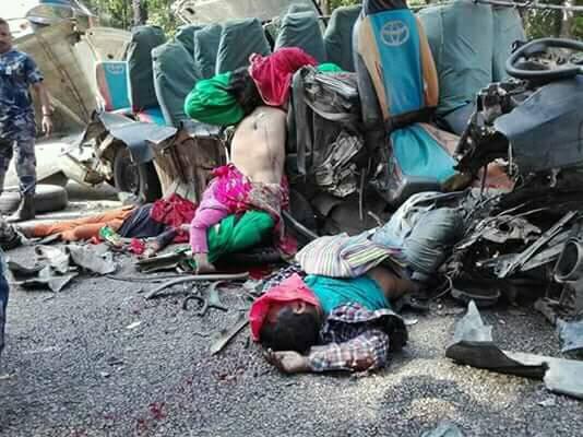 बाँकेमा भएको दुर्घटनामा मृत्यु हुनेको संख्या ६ पुग्यो