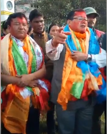 नेकपाका दुई पोलिटब्यूरो सदस्य पुन र राई हिरासतमुक्त, नेता तथा  कार्यकर्ताद्वारा भव्य स्वागत