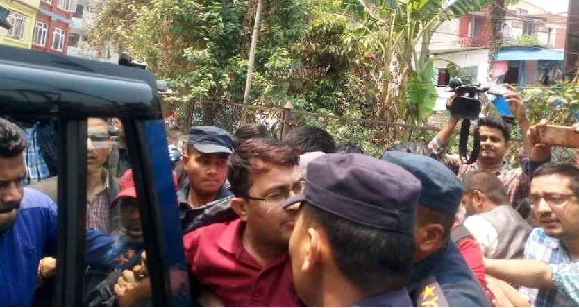 अखिल (क्रान्तिकारी) अध्यक्ष ढकाल पत्रकार सम्मेलनबाटै गिरफतार