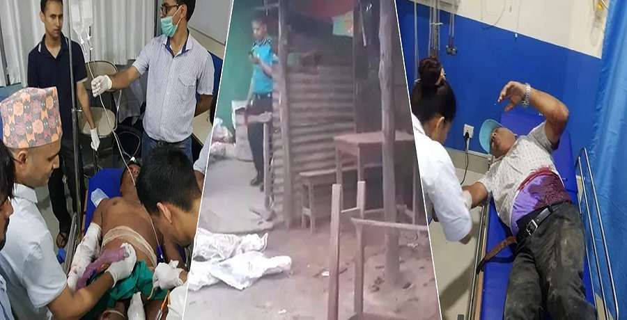 धनगढीको शहीद गेट नजिक बिस्फोट हुँदा पाँच जना गम्भीर घाईते