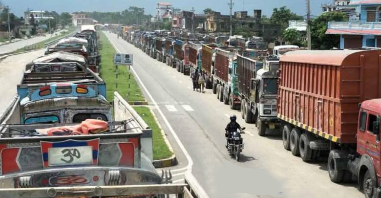 पारवहन सन्धि बिपरित नेपाली मालबाहक सवारीलाई जोगबनी बजारको रुट प्रयोगमा रोक