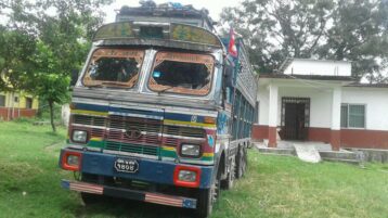 गाईगोरु निकासी गर्न प्रयोग भएको ट्रक