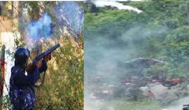 बिप्लवका नेता समात्न सुर्खेतको चेनेरीताल जङ्गलमा बिप्लवका कार्यकर्तामाथि प्रहरीको फ़ायरिङ्ग