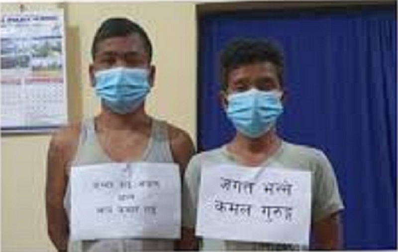 बिद्रोही ने.क.पा.का रौतहट जिल्ला इन्चार्जसहित दुईजना गिरफ्तार, नलकटुवा पेस्तोल र ग्रिनेड बरामद गरिएको प्रहरीको दाबी