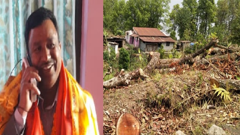 सामुदायिक वन क्षेत्रसँगै जोडिएको सार्वजनिक जग्गाका पाँचसय रुख काटिएपछि खेलकूदमन्त्री विश्वकर्मा विवादमा (हेर्नुस भिडियो)