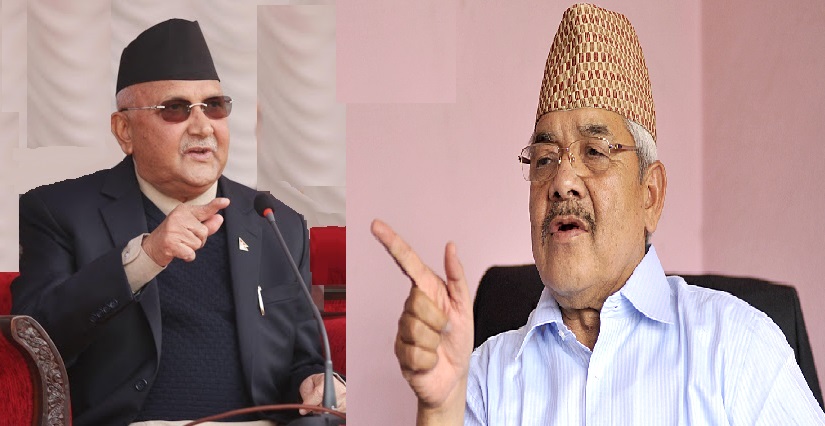 प्रम ओलीको आफ्नै शिर्षस्थ चार नेतासंग भेट, प्रम र बामदेब बीच एकले अर्कालाई सिध्याउने धम्की