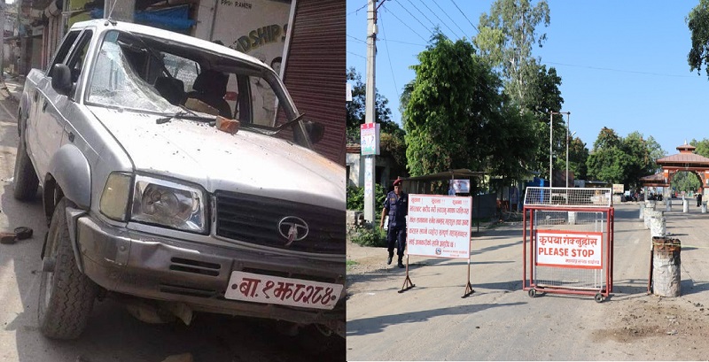 युवालाई पक्राउ गर्न खोजिएपछि नेपालगञ्जमा प्रहरी र स्थानीयबीच झडप, प्रहरी भ्यान तोडफोड