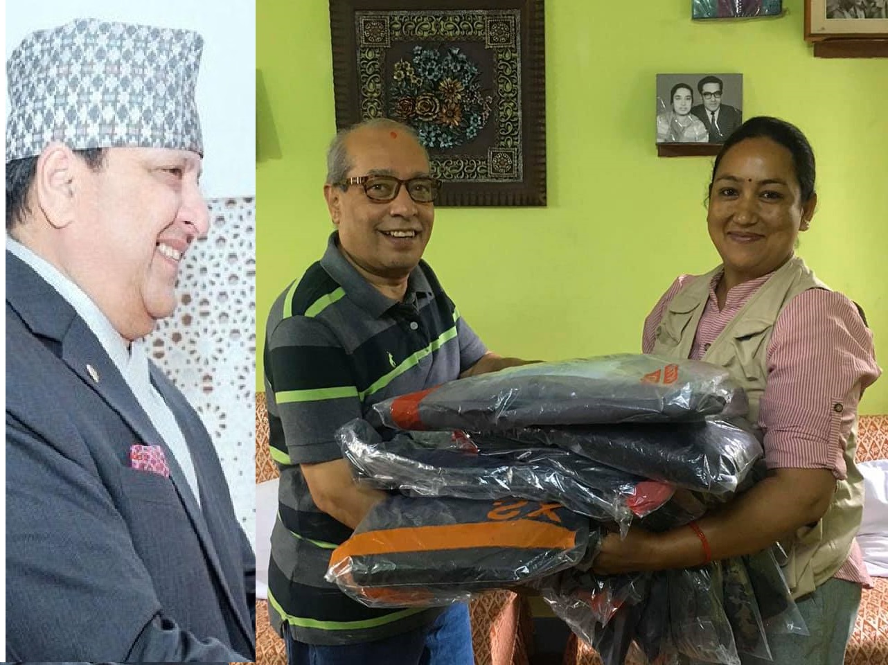 पुर्व राजाद्वारा पीपीई र स्वास्थ्य किट लगायत स्वास्थ्य सामाग्री सहयोग