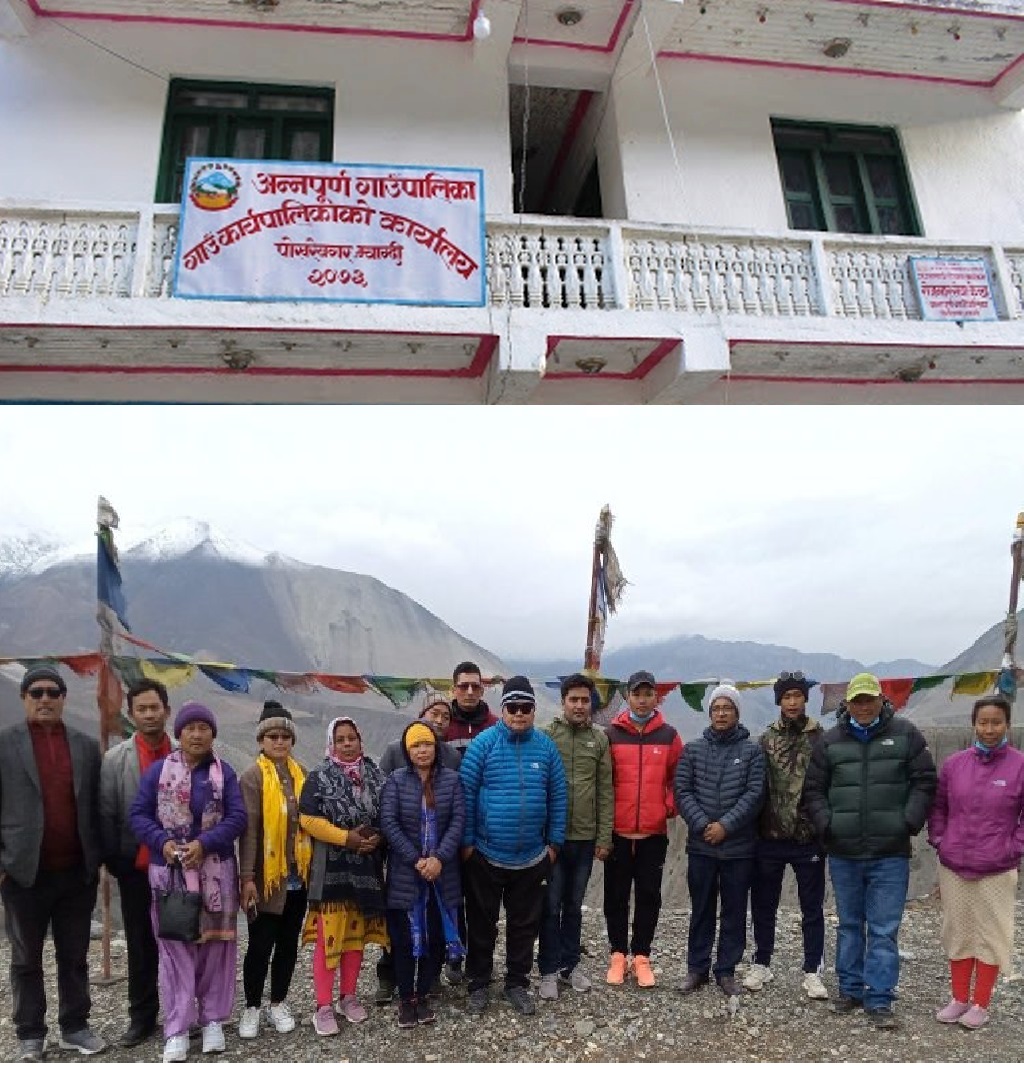 म्याग्दीकोअन्नपूर्ण गाउँपालिकाका जनप्रतिनिधी र कर्मचारी कार्यालय बन्द गरेर भ्रमणमा निस्किए