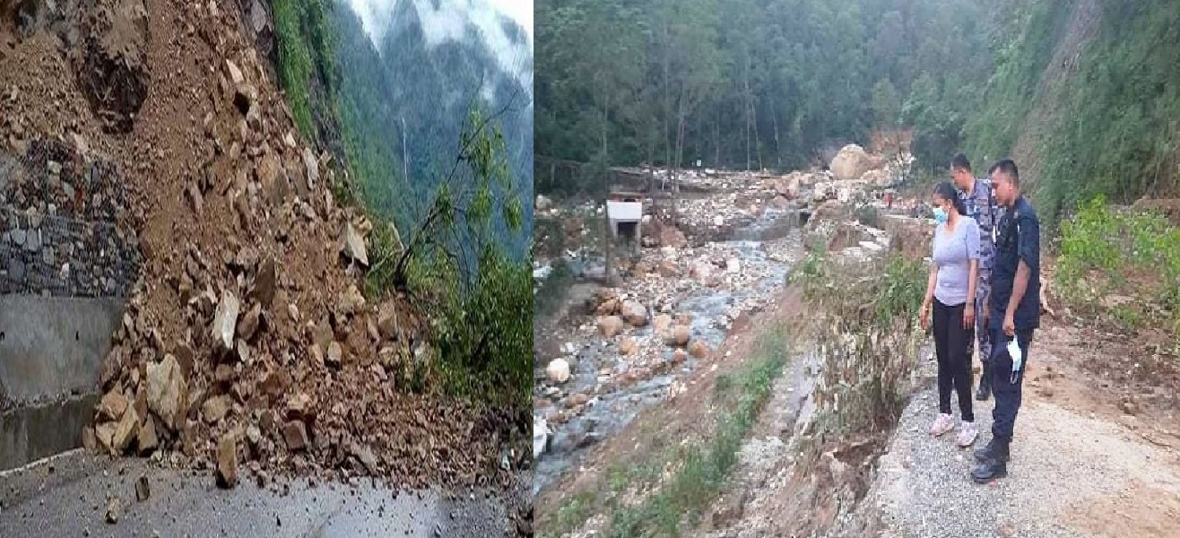 मध्यपहाडी लोकमार्गको पर्वत ख’ण्डमा २० ठाउँमा प’हिरो, सडक खुल्न पांच दिन लाग्‍ने