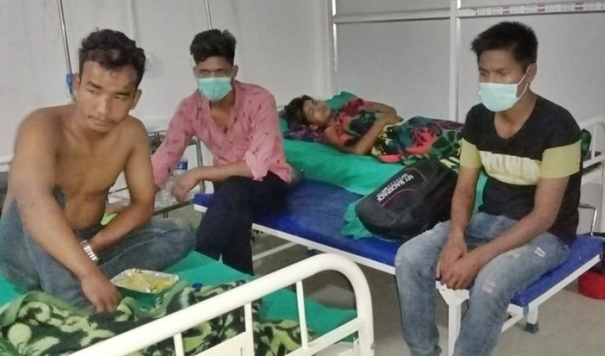 बि’हे भोजमा झ’डप, चार जना घा’इते