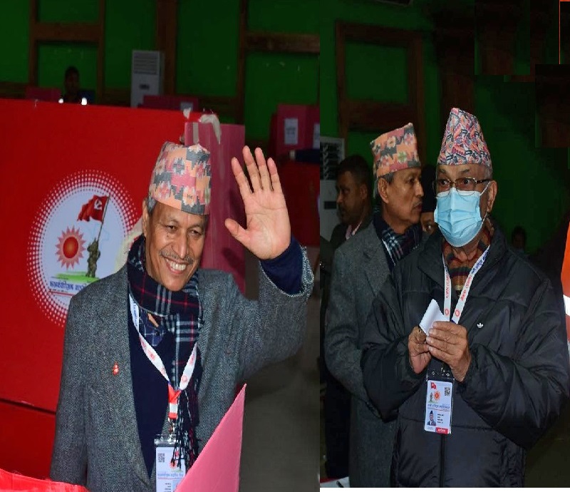 एमाले महाधिवेशन : नयाँ नेतृत्वका लागि मतदान शुरु