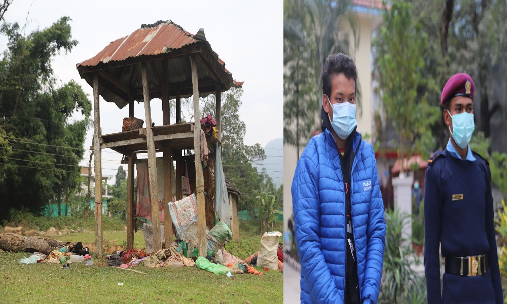 सार्वजनिक ठाँटीमा बस्दै आएकी ६० वर्षीय बृद्धाको हत्या, कुमाल पक्राउ