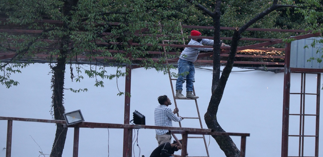 मन्त्री आलेको निर्देशनमा भत्काइयो, नारायणहिटी संग्रहालयभित्र निर्माणाधीन कफी शप
