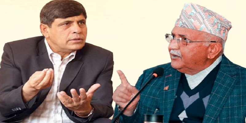 नेता घनश्याम भुसाल कम्युनिष्ट नै नभएको ओलीको टिप्पणी, एमालेलाई नजिस्क्याउन चेतावनी
