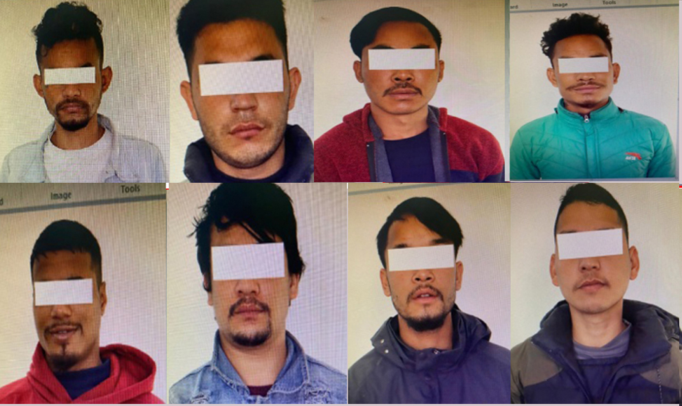 काठमाण्डौमा फार्मेसी लुटपाटमा संलग्न प्रहरी जवानसहित आठ जना युवा पक्राउ
