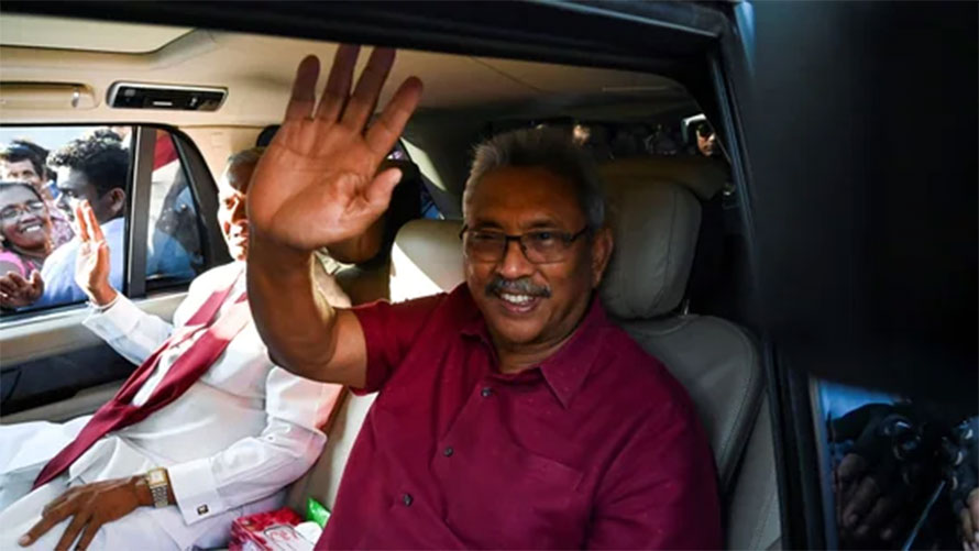 देश छोडेर भागेका श्रीलंकाली राष्ट्रपति राजापाक्षे माल्दिभ्सबाट सिंगापुर उडे