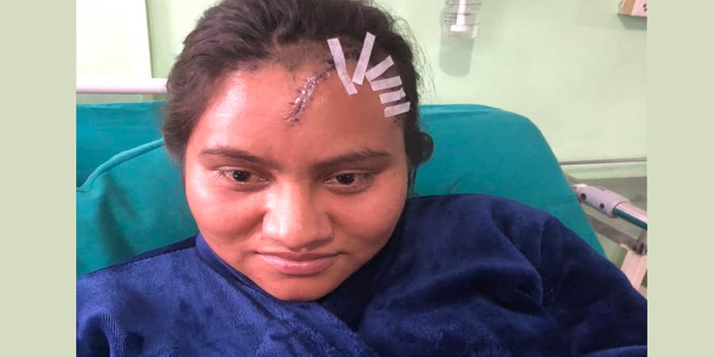 फिल्म तथा टेलिभिजन कलाकार सन्ध्या खड्का पठाओ दुर्घटनामा परेर घाइते