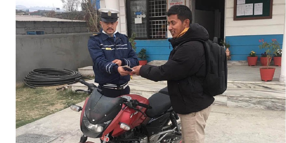 पोखराबाट हराएको वडा अध्यक्षको मोटरसाईकल भेटियो चार दिनपछि