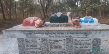 दाङमा शहिदका सालिकको घाँटी छिनाइएको, तीन मध्ये एक टाउको गायब