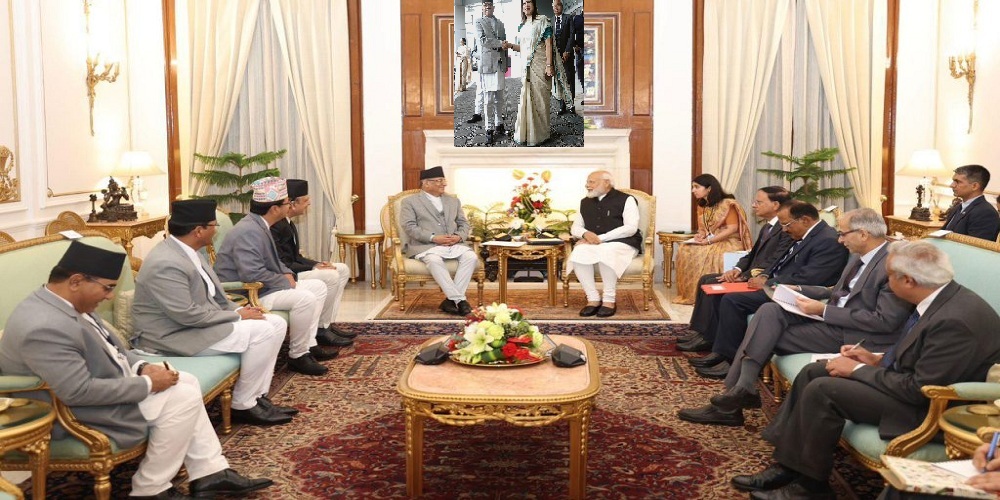 प्रधानमन्त्री पुष्पकमल दाहाल प्रचण्ड र मोदीबीच आज भयो भेटवार्ता