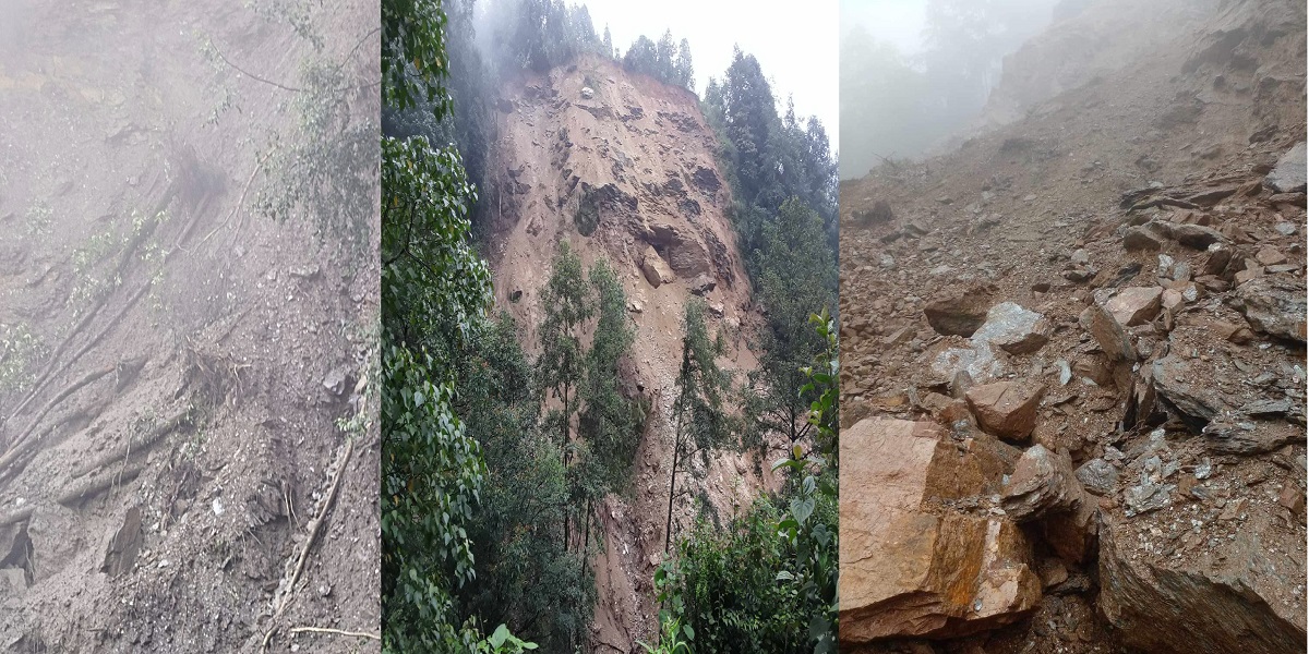 पहिरोले काहुँखोला-सिक्लेस सडक अवरुद्ध : केही समयका लागि झोलुङ्गे पुल उपयोग गर्न वडाध्यक्ष क्षेत्रीको अनुरोध