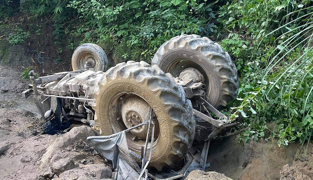 स्याङ्जामा ट्याक्टर दुर्घटना, चालकको मृत्यु