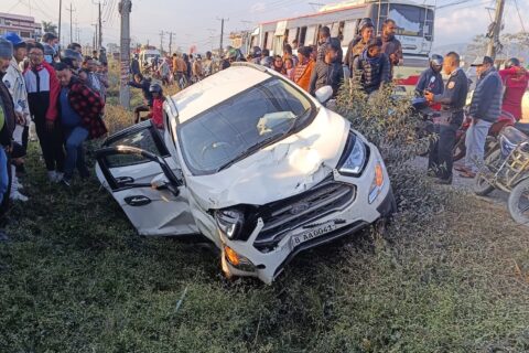 पोखरामा कारले स्कुटरलाई ठक्कर दिंदा एक छात्राको मृत्यु, अर्का एक जना घाइते