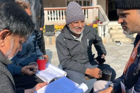 ‘महाजात्रा’ को सेटमा फर्किए कलाकार प्रकाश घिमिरे