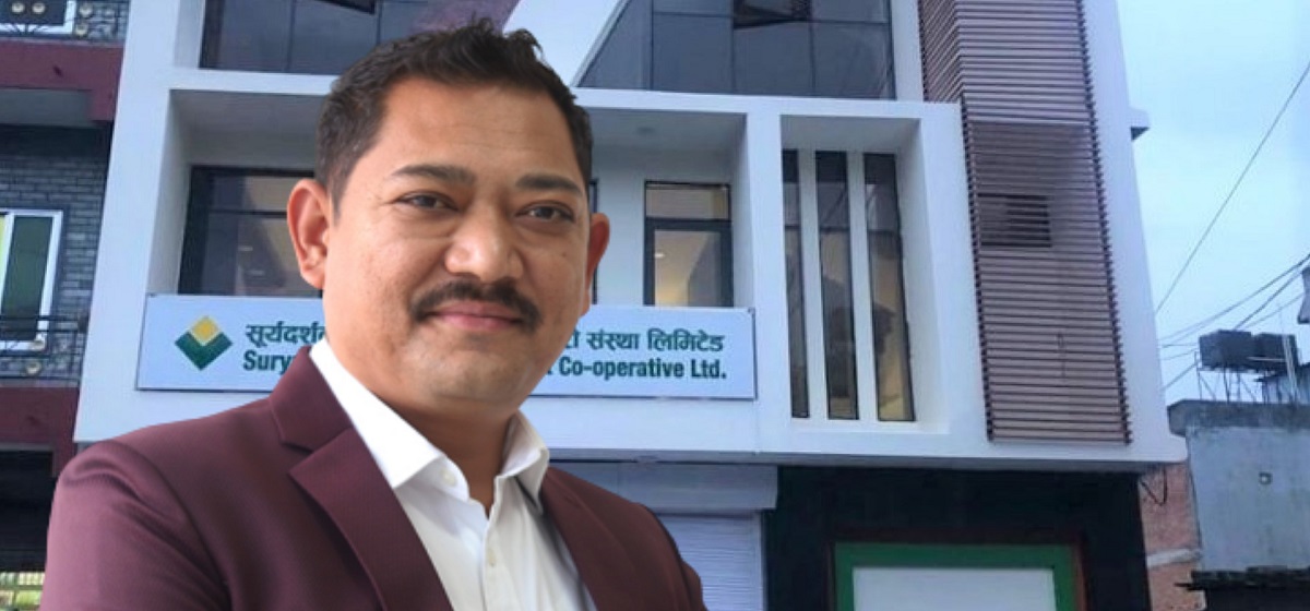 सूर्यदर्शन बचत तथा ऋण सहकारी संस्थाका अध्यक्ष जीबी भन्ने गितेन्द्रबाबु राई