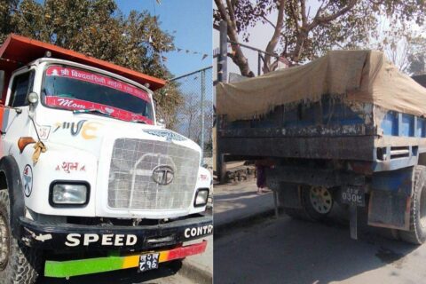 अबैध रुपमा ढुंगा पोखरा भित्र्याउदै गरेका दुई वटा ट्रिपर समातिए