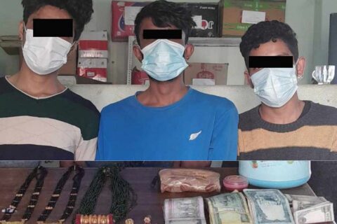 सुनका गरगहना र नगद चोरी गरेको आरोपमा पोखराबाट पक्राउ परे तीन युवा