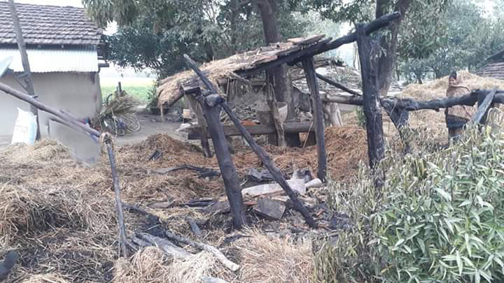 घरटहरामा आगलागी