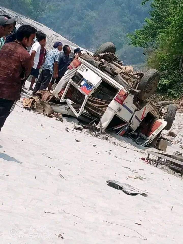 भोजपुरमा बोलेरो जिप दुर्घटना