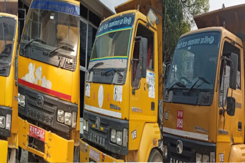 फेवाताल किनार पामेबाट अबैध रुपमा माटो ओसारपसार गर्ने चार वटा ट्रिपर प्रहरी नियन्त्रणमा