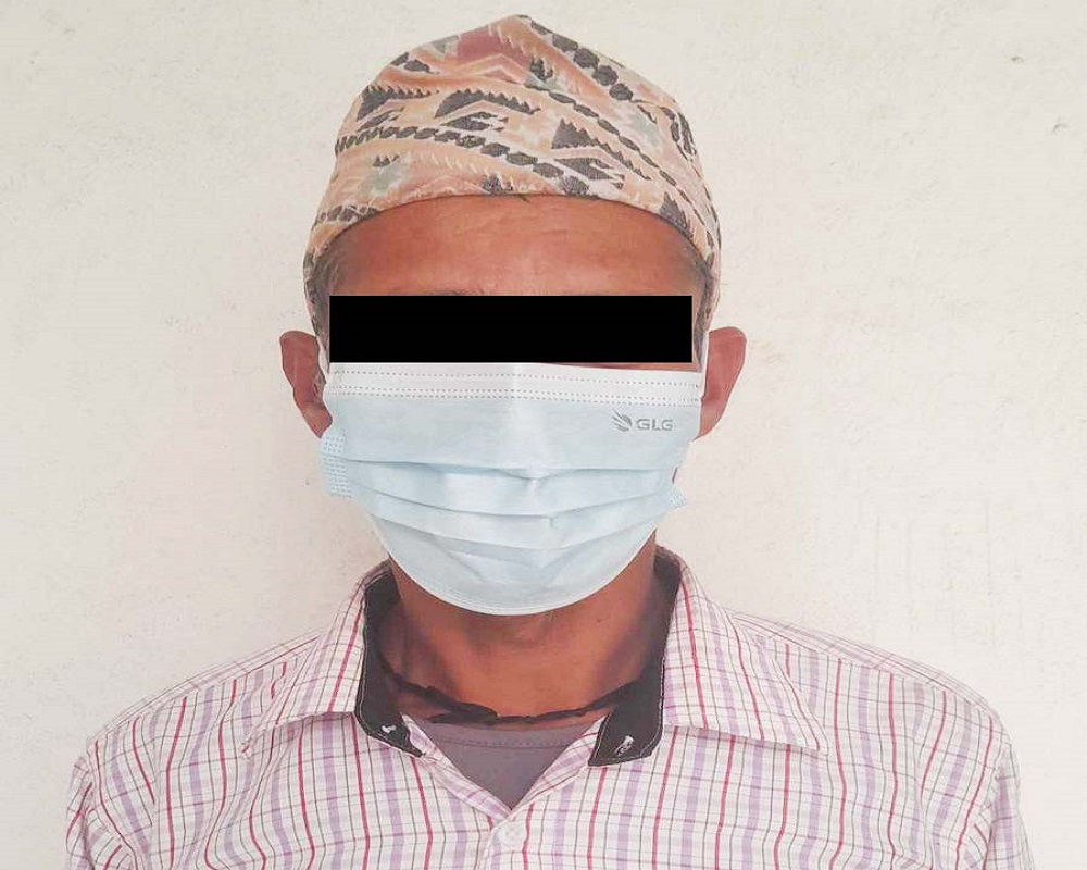 मराम्चे सामुदायिक जंगलमा आगलागी गराएको आरोपमा पक्राउ परेका अगन्धर पौडेल