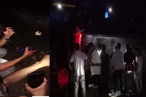 बझाङबाट काठमाडौंतर्फ आउदै गरेको बस कुसुममा दुर्घटनाग्रस्त