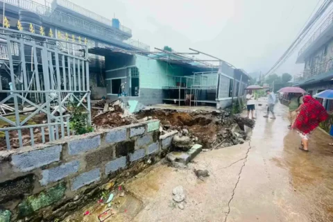पोखराको लामाचौरस्थित पोलिटेक्निक इन्स्टिच्युटको होस्टेल भासियो