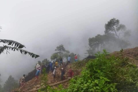 गुल्मीमा पहिरोले बगाउदा चार जनाको मृत्यु, दुई घाइते