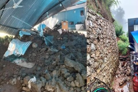 रोल्पामा चर्चमाथि पहिरो खस्दा एक जनाको मृत्यु , अर्का एक घाइते