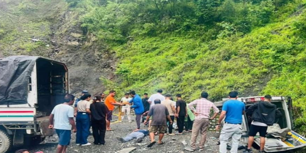 मकवानपुरको सिस्नेरीमा सुमो दुर्घटना