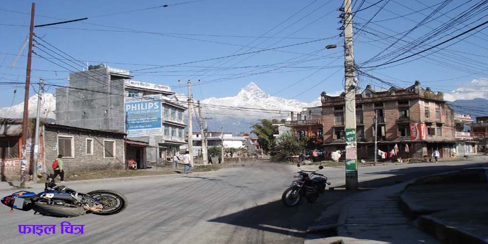 पोखरा नागढुंगामा मोटरसाइकल दुर्घटना