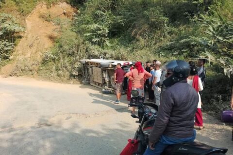 पाल्पामा इभी गाडी दुर्घटना, पाँच जना घाइते