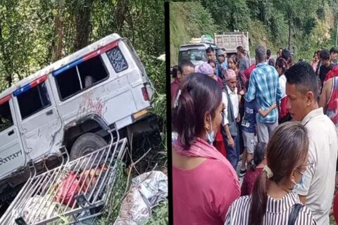 गुल्मीमा बोलेरो जिप दुर्घटना हुँदा १५ जना घाइते