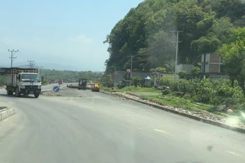 पोखरामा गएसाँझ फेरि दुर्घटना : बस र स्कुटर ठोक्किंदा स्कुटर चालकको मृत्यु