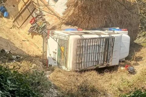 प्युठानमा जिप दुर्घटना हुँदा १० जना घाइते, चालकको अवस्था गम्भीर