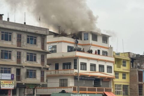 तनहुँको डुम्रेस्थित लक्ष्मी अस्पतालमा आगलागी