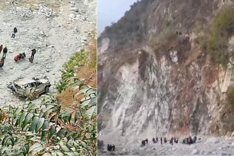 ओखलढुंगामा बिरामी बोकेको टाटा सुमो जिप दुर्घटना : आमा-छोरासहित तीनको मृत्यु