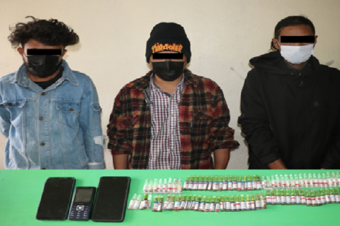 पोखराको पृथ्वीचोकबाट अबैध लागू औषधसहित तीन युवा पक्राउ